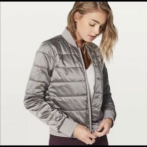 Lululemon size 8 Non-Stop Bomber Dark Chrome Grey